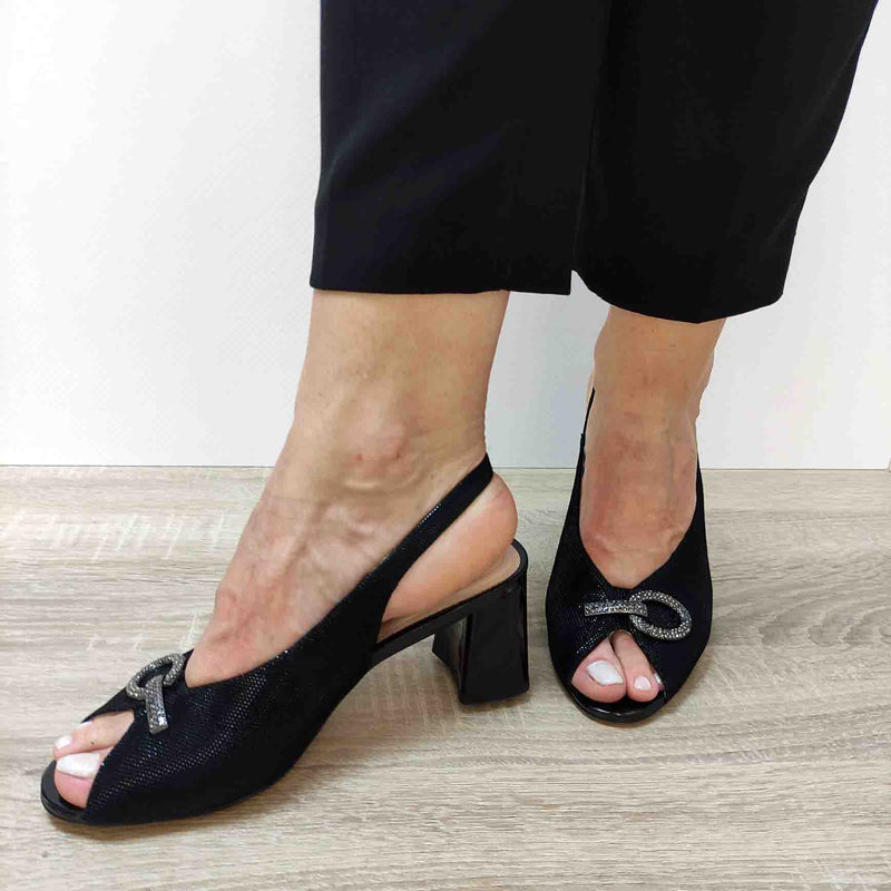 SANDALE ELEGANTE DAMA EPICA 320075 07-I NEGRE LUCIOS - imagine 5