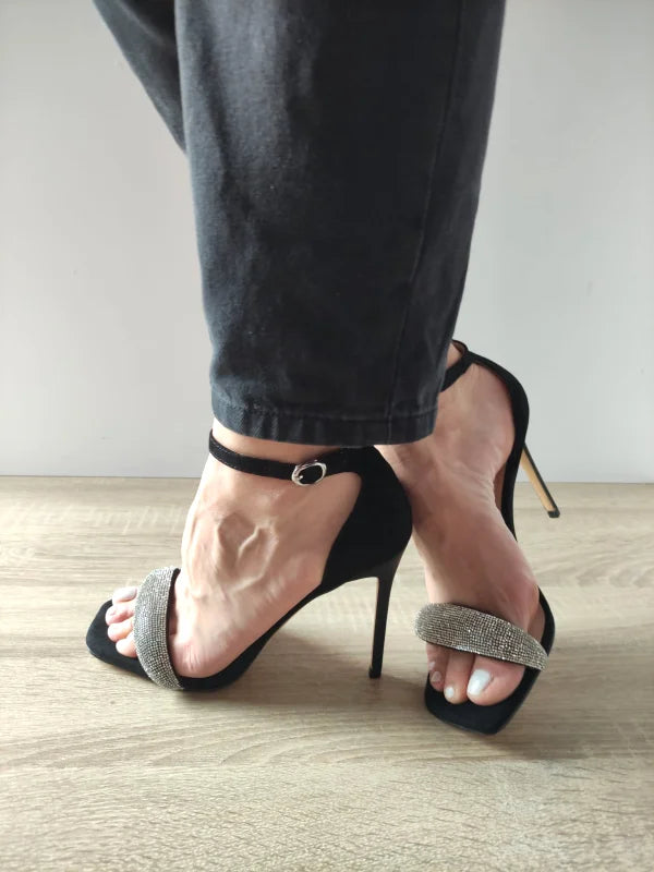 SANDALE ELEGANTE DAMA EPICA 360003A 01-I NEGRE VELUR