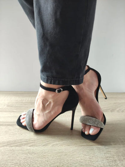 SANDALE ELEGANTE DAMA EPICA 360003A 01-I NEGRE VELUR