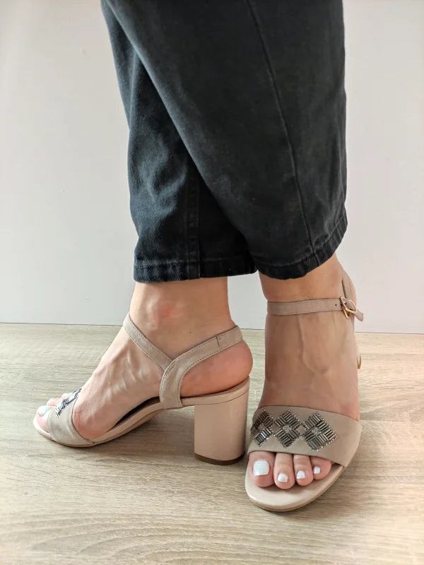 SANDALE ELEGANTE DAMA EPICA 360004A 03-I BEJ VELUR