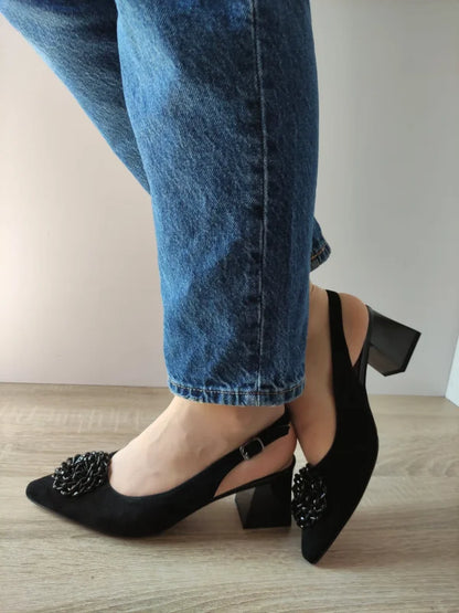 SANDALE ELEGANTE DAMA EPICA 360013B 01-I NEGRE VELUR