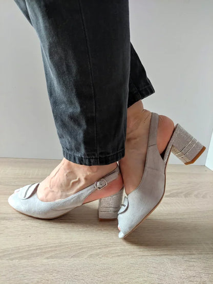 SANDALE ELEGANTE DAMA EPICA 360070B 50-I GRI VELUR