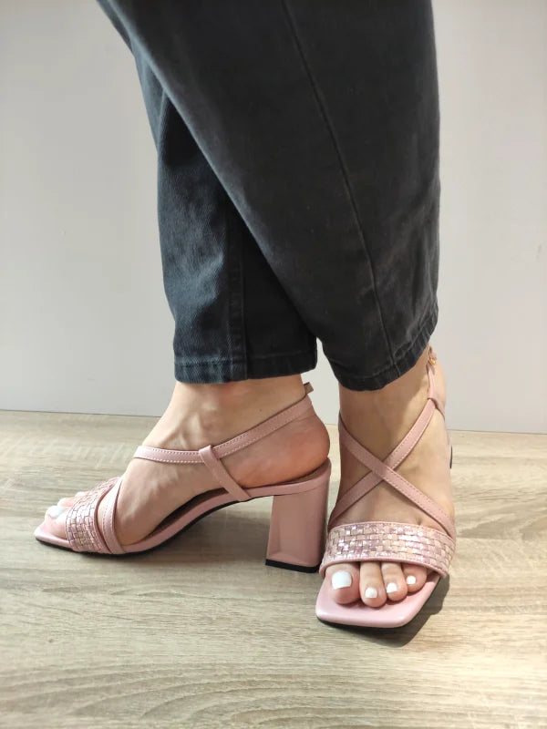 SANDALE ELEGANTE DAMA EPICA HP13TH C5-N NUDE METALIC