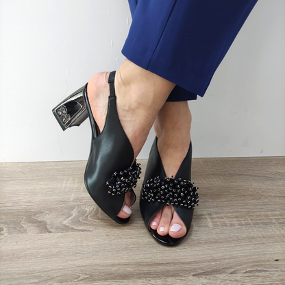 SANDALE ELEGANTE DAMA JOSE SIMON KD815-2A NEGRE