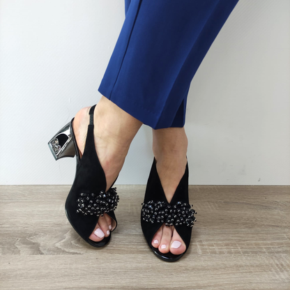 SANDALE ELEGANTE DAMA JOSE SIMON KD815-2B NEGRE