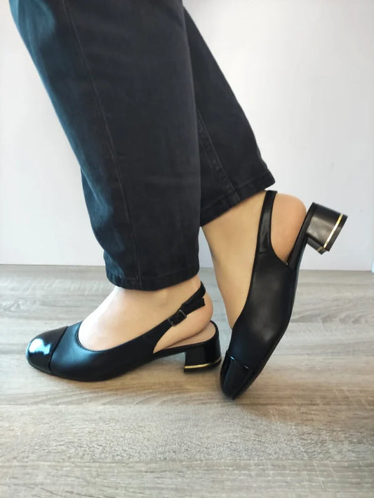 SANDALE ELEGANTE DAMA KARISMA 60005A 01-N NEGRE CU LAC
