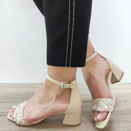 SANDALE ELEGANTE DAMA MARCO TOZZI 28215 BEJ + NUDE