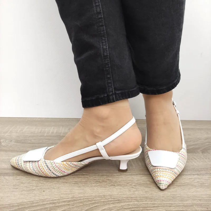SANDALE ELEGANTE DAMA MARCO TOZZI 29503-44 ALBI + COLOR - imagine 3