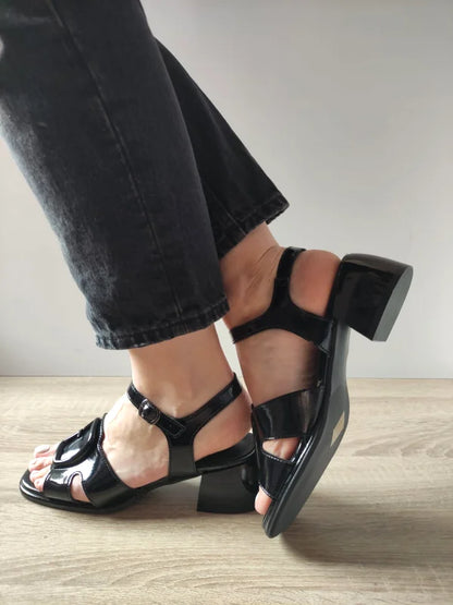 SANDALE ELEGANTE DAMA PASS 160032B 01-L NEGRE LAC