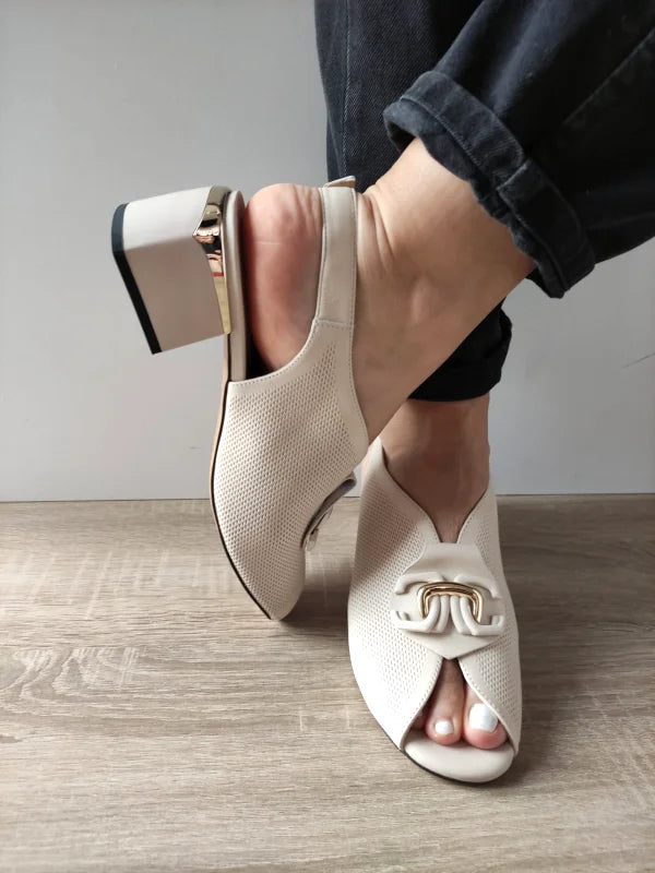 SANDALE ELEGANTE DAMA PASS 60016B 52-N BEJ