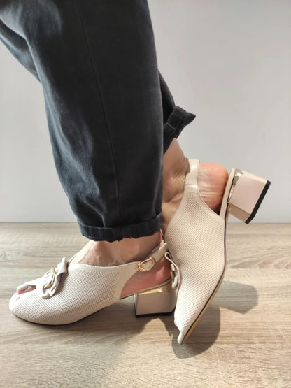 SANDALE ELEGANTE DAMA PASS 60016B 52-N BEJ