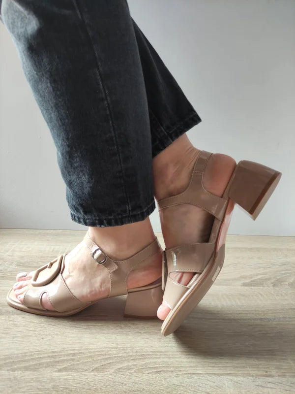 SANDALE ELEGANTE DAMA PASS 60032A 03-L BEJ LAC