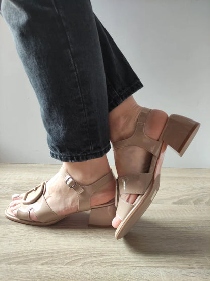 SANDALE ELEGANTE DAMA PASS 60032A 03-L BEJ LAC