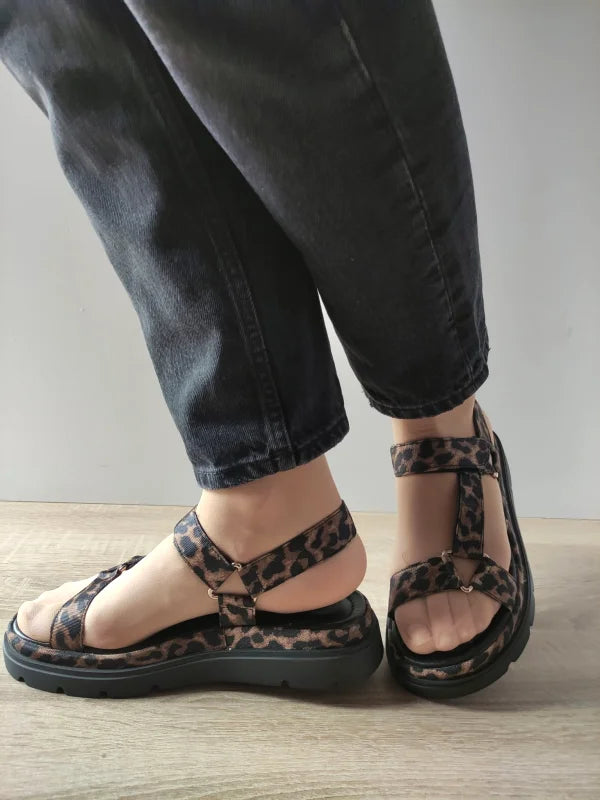 SANDALE ELEGANTE DAMA TAMARIS 28703-44 LEOPARD - imagine 2