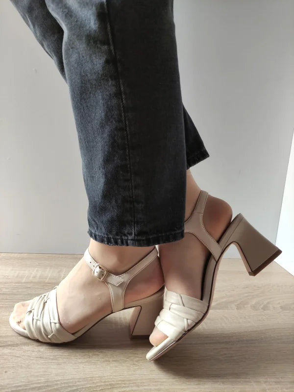 SANDALE ELEGANTE DAMA TAMARIS 28005-42 BEJ IVORY