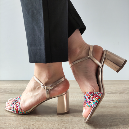 SANDALE ELEGANTE DAMA TAMARIS 28055-42 MULTICOLOR