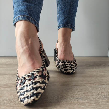SANDALE ELEGANTE DAMA TAMARIS 29614-42 NEGRE + BEJ