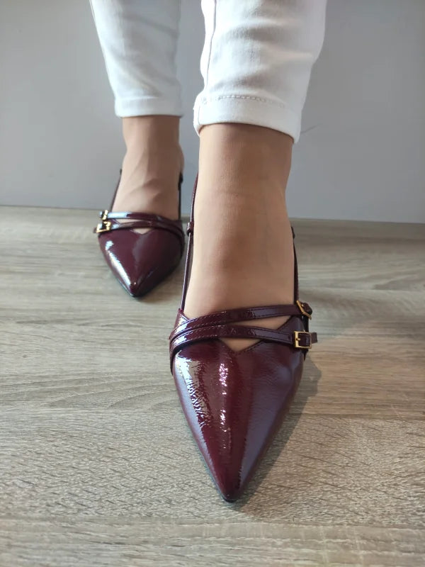 SANDALE ELEGANTE DAMA TAMARIS 29660-45 BORDO LAC