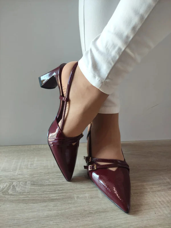 SANDALE ELEGANTE DAMA TAMARIS 29660-45 BORDO LAC