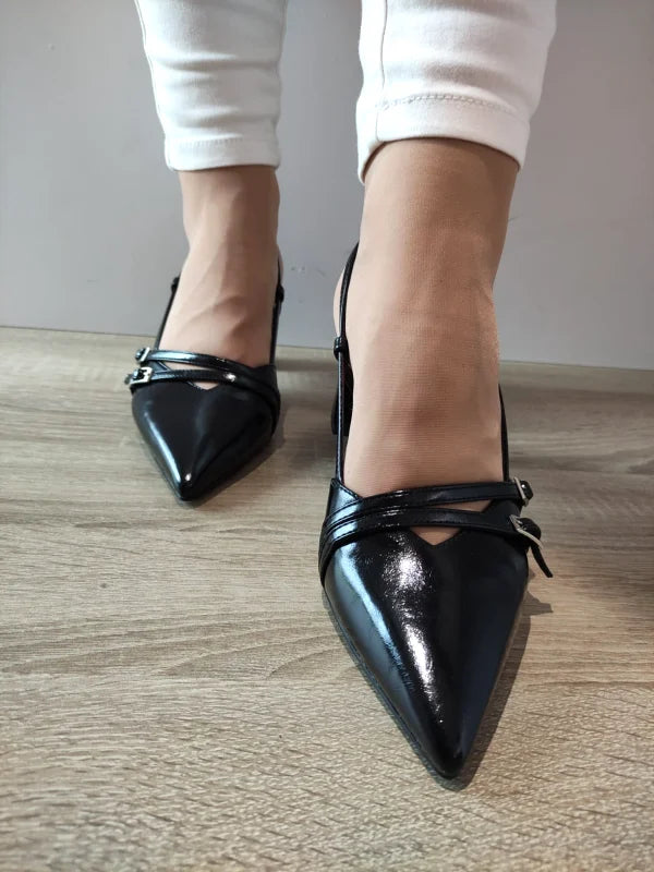 SANDALE ELEGANTE DAMA TAMARIS 29660-45 NEGRE LAC - imagine 4