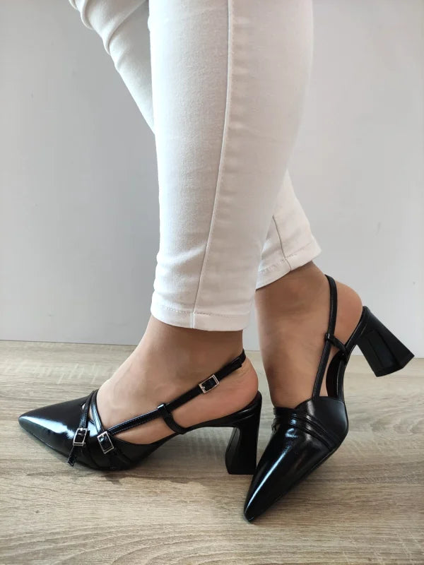 SANDALE ELEGANTE DAMA TAMARIS 29660-45 NEGRE LAC - imagine 2