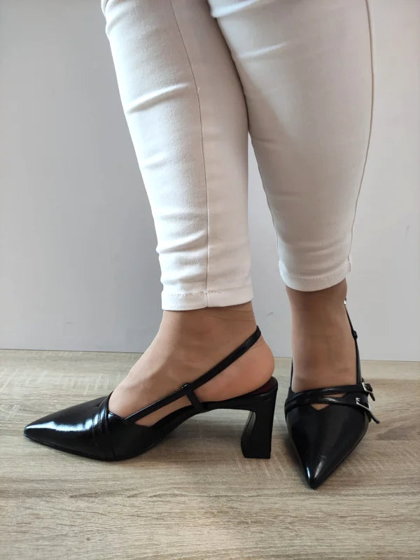 SANDALE ELEGANTE DAMA TAMARIS 29660-45 NEGRE LAC - imagine 3