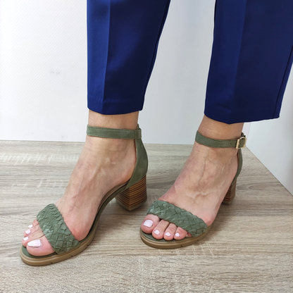 SANDALE ELEGANTE DAMA TAMARIS 88312-20 KAKI VELUR