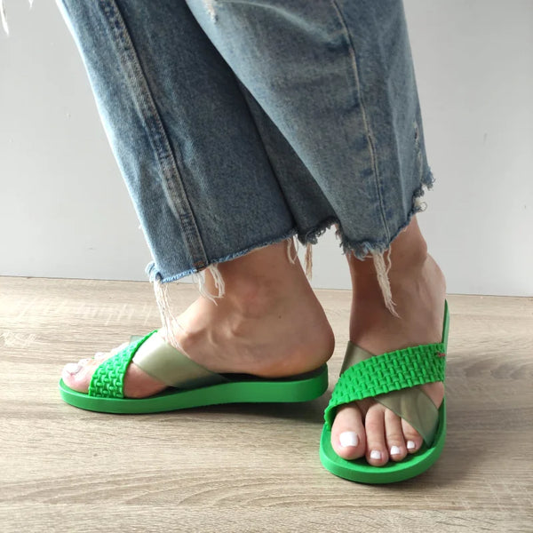 SLAPI DAMA IPANEMA SENSE SLIDE FEM 27214-BC270 VERZI - imagine 2