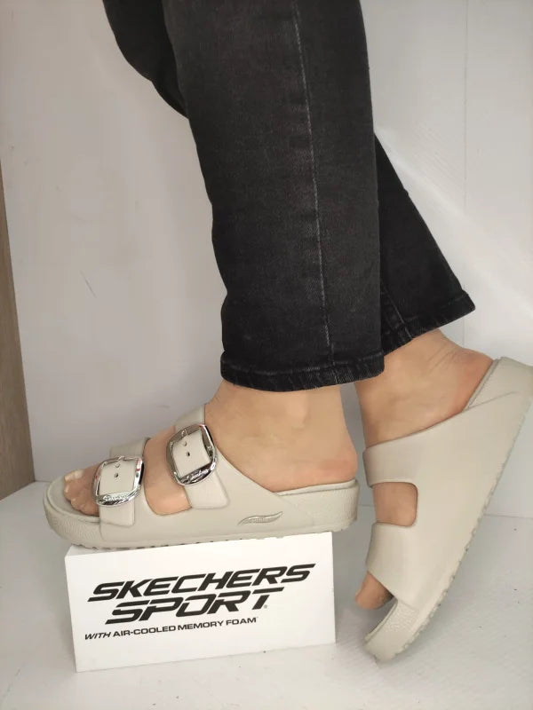 SLAPI DAMA SKECHERS 111592 NAT - imagine 2