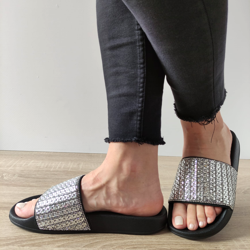 SLAPI DAMA SKECHERS 119320 BLK - imagine 2