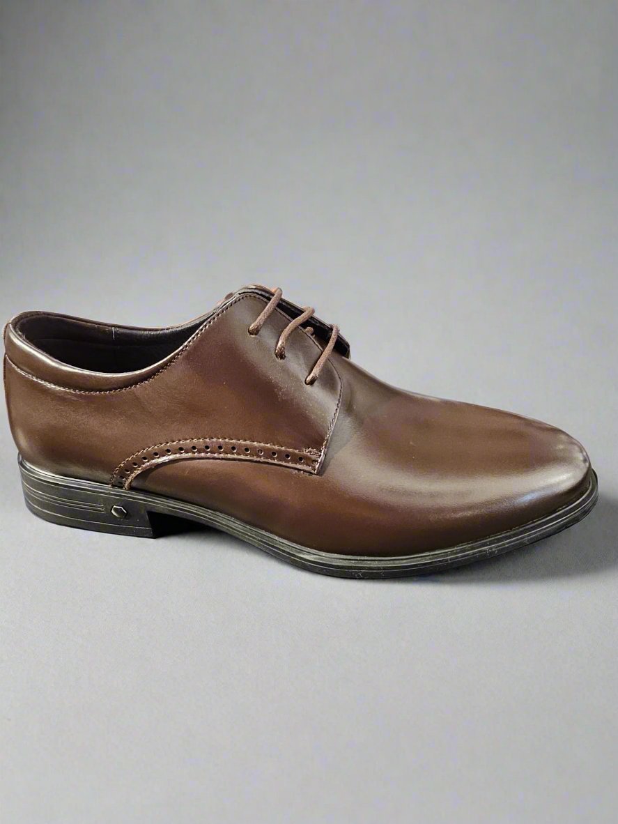 PANTOFI ELEGANTI BARBATI ELDEMAS F066-020 COFFEE - imagine 2
