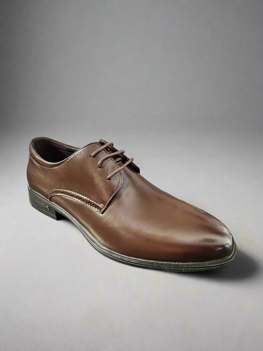 PANTOFI ELEGANTI BARBATI ELDEMAS F066-020 COFFEE - imagine 3