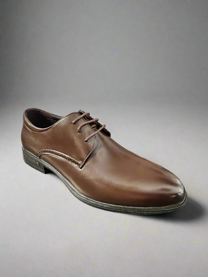 PANTOFI ELEGANTI BARBATI ELDEMAS F066-020 COFFEE - imagine 3
