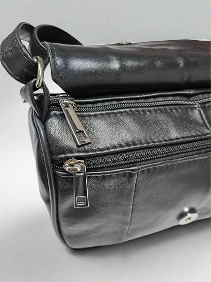 GEANTA DAMA PIELE GENTOMIX NICO 537 NEAGRA