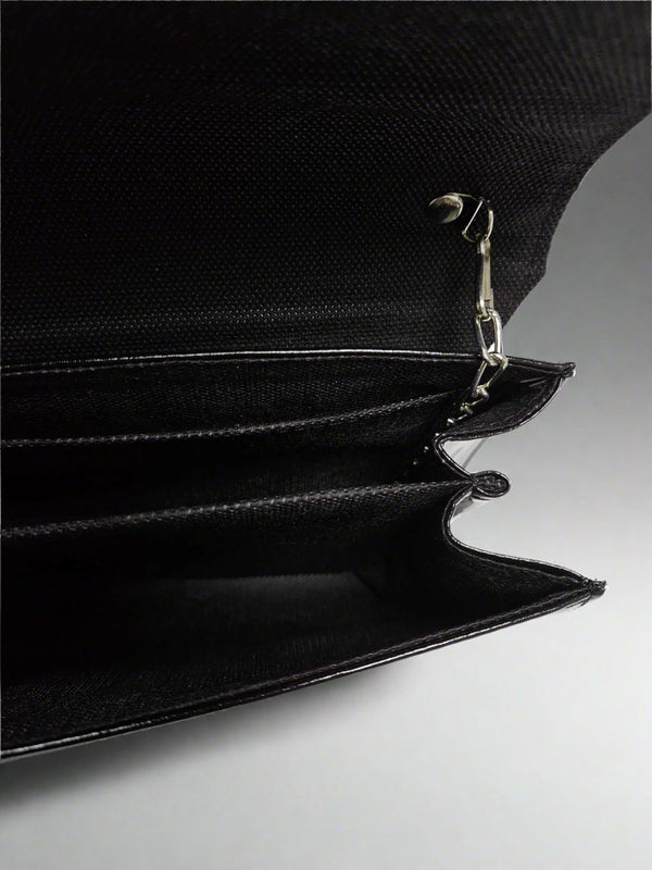 GEANTA DAMA TIP PLIC DE OCAZIE GENTOMIX M63 NEGRU - imagine 3