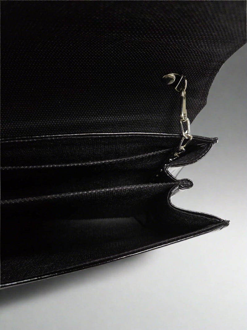 GEANTA DAMA TIP PLIC DE OCAZIE GENTOMIX M63 NEGRU - imagine 3