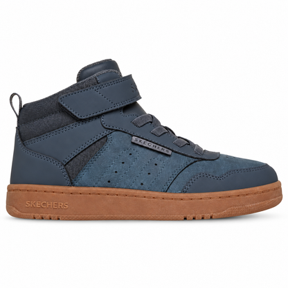 Ghete Sport Băieți Skechers Quick Street City Hi 418027L Gri Antracit