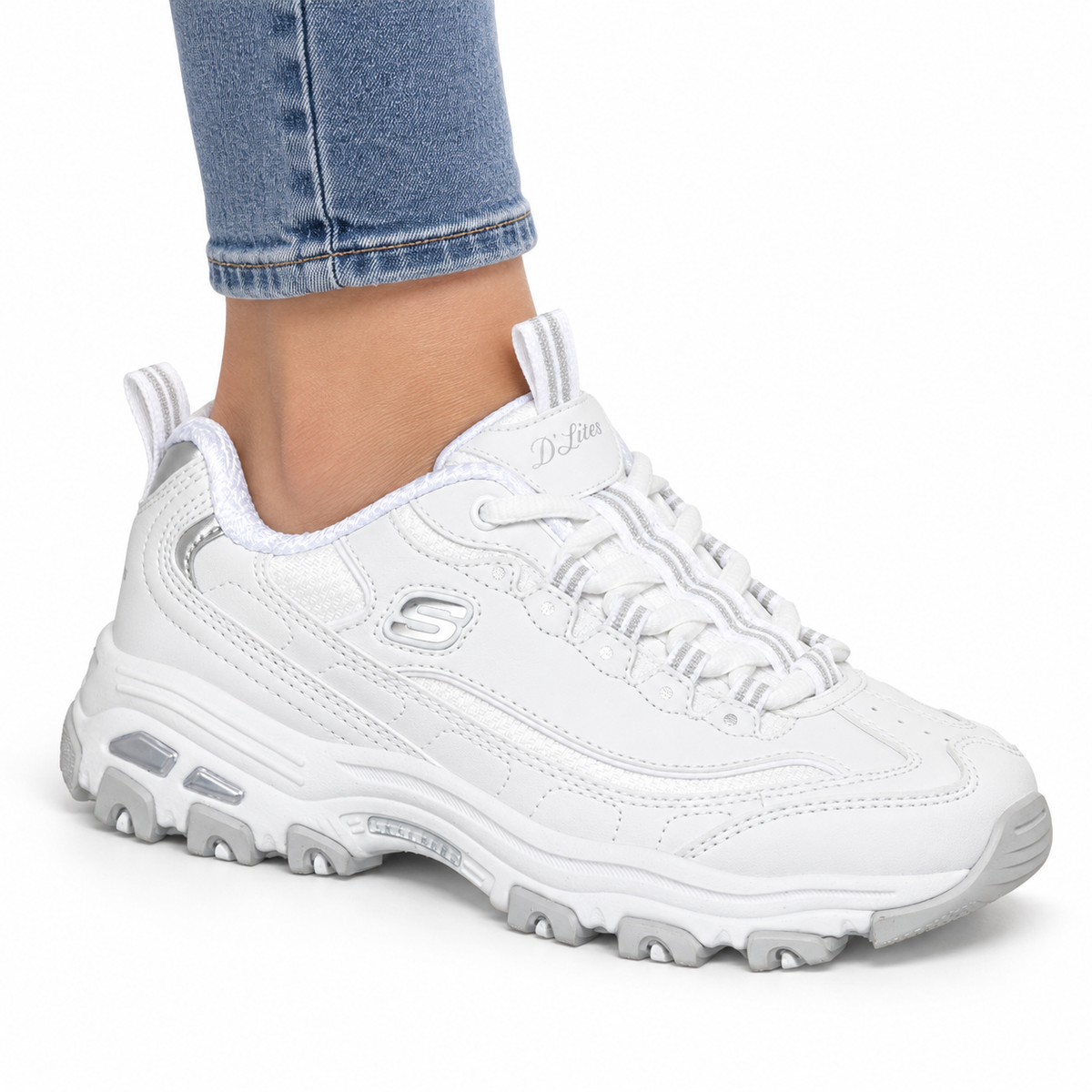 Pantofi Sport Fete Skechers 304155L Alb