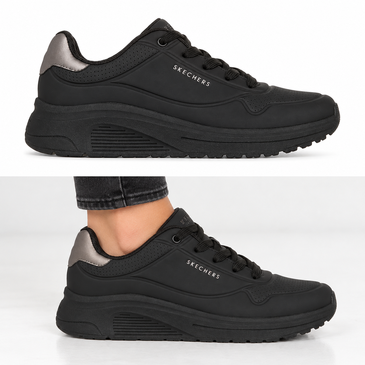 Pantofi Sport Damă Skechers 190265 Negru - imagine 8