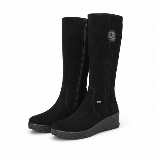 CIZME CASUAL DAMA RIEKER Y4470-00 NEGRE VELUR