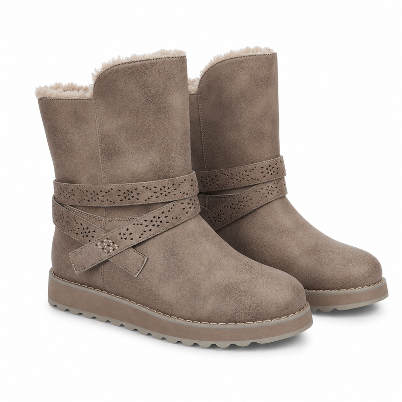 CIZME CASUAL DAMA SKECHERS 167116 TPE TAUPE