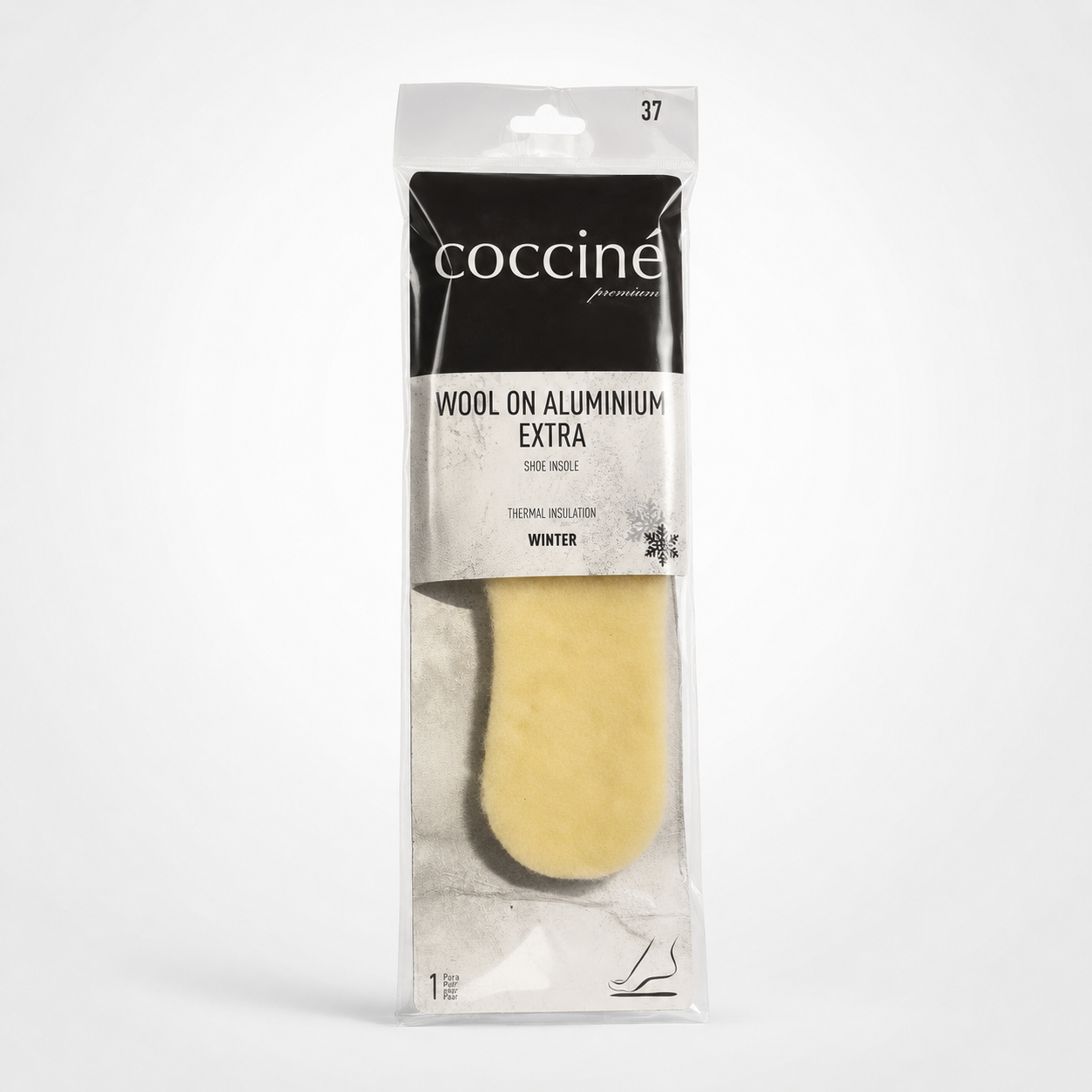 Coccine Branț Aluminium Extra cu Lână (iarnă) - Mărimea 37