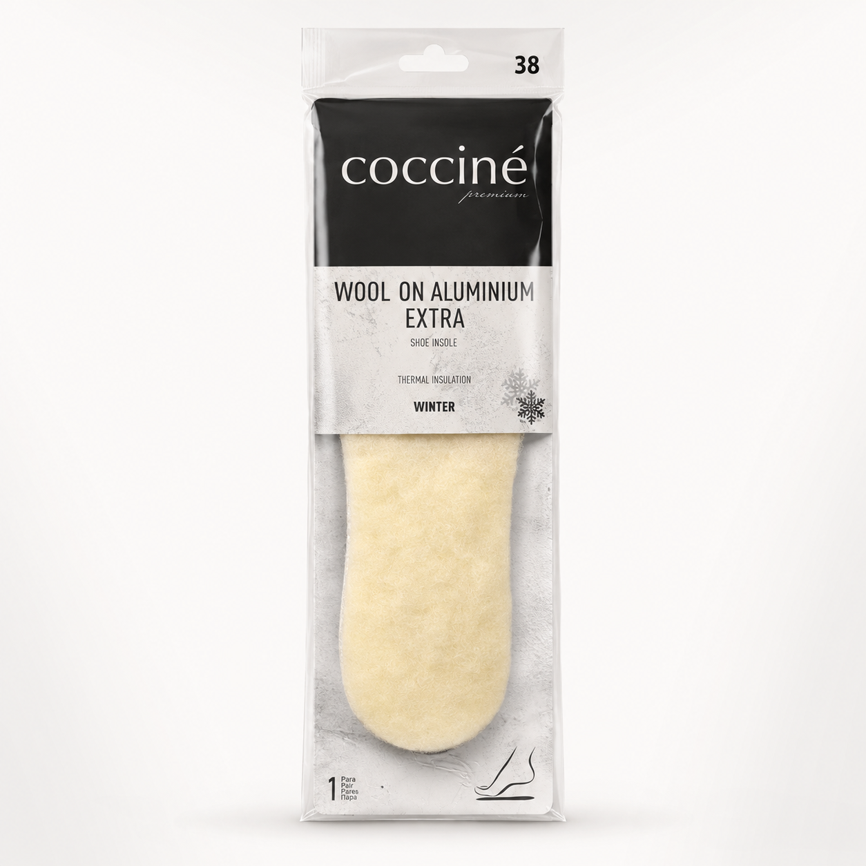 Coccine Branț Aluminium Extra cu Lână (iarnă) - Mărimea 38