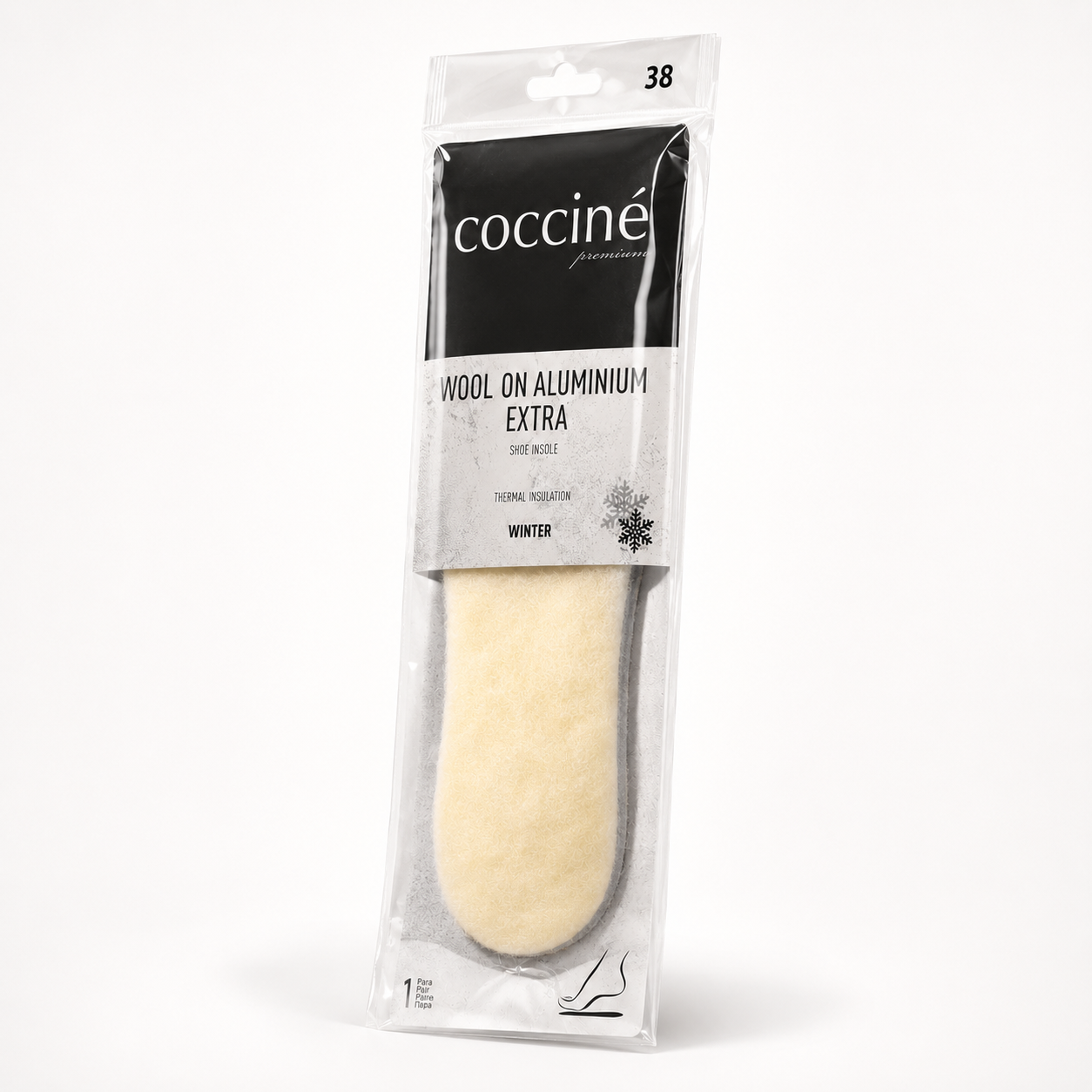 Coccine Branț Aluminium Extra cu Lână (iarnă) - Mărimea 38