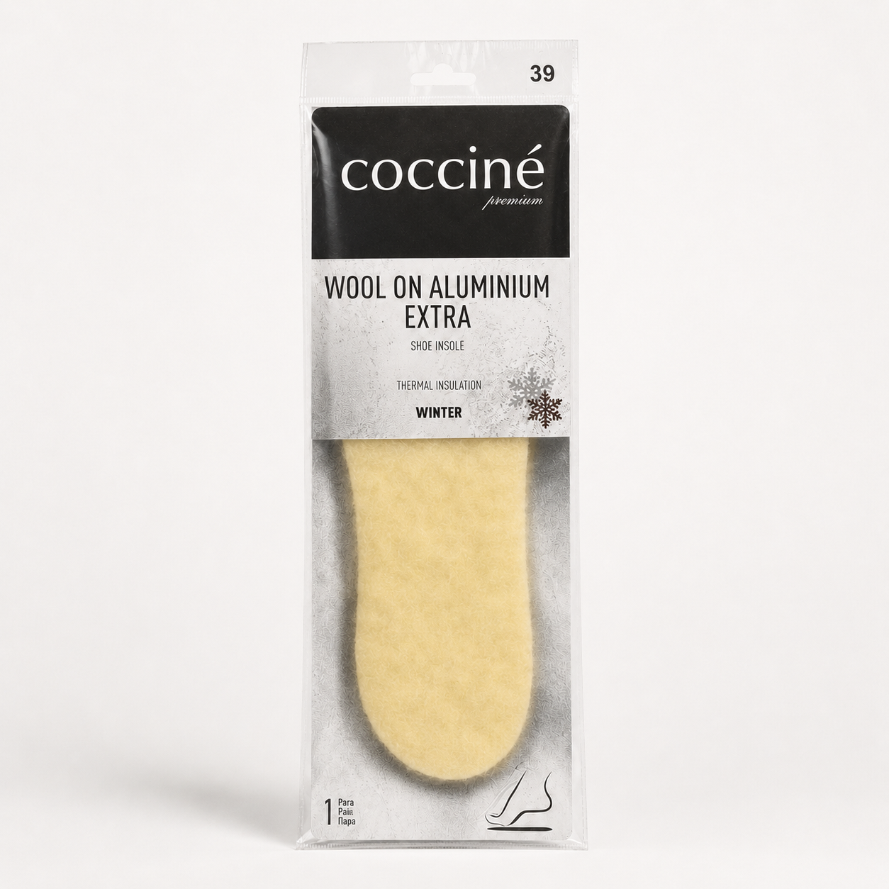 Coccine Branț Aluminium Extra cu Lână (iarnă) - Mărimea 39