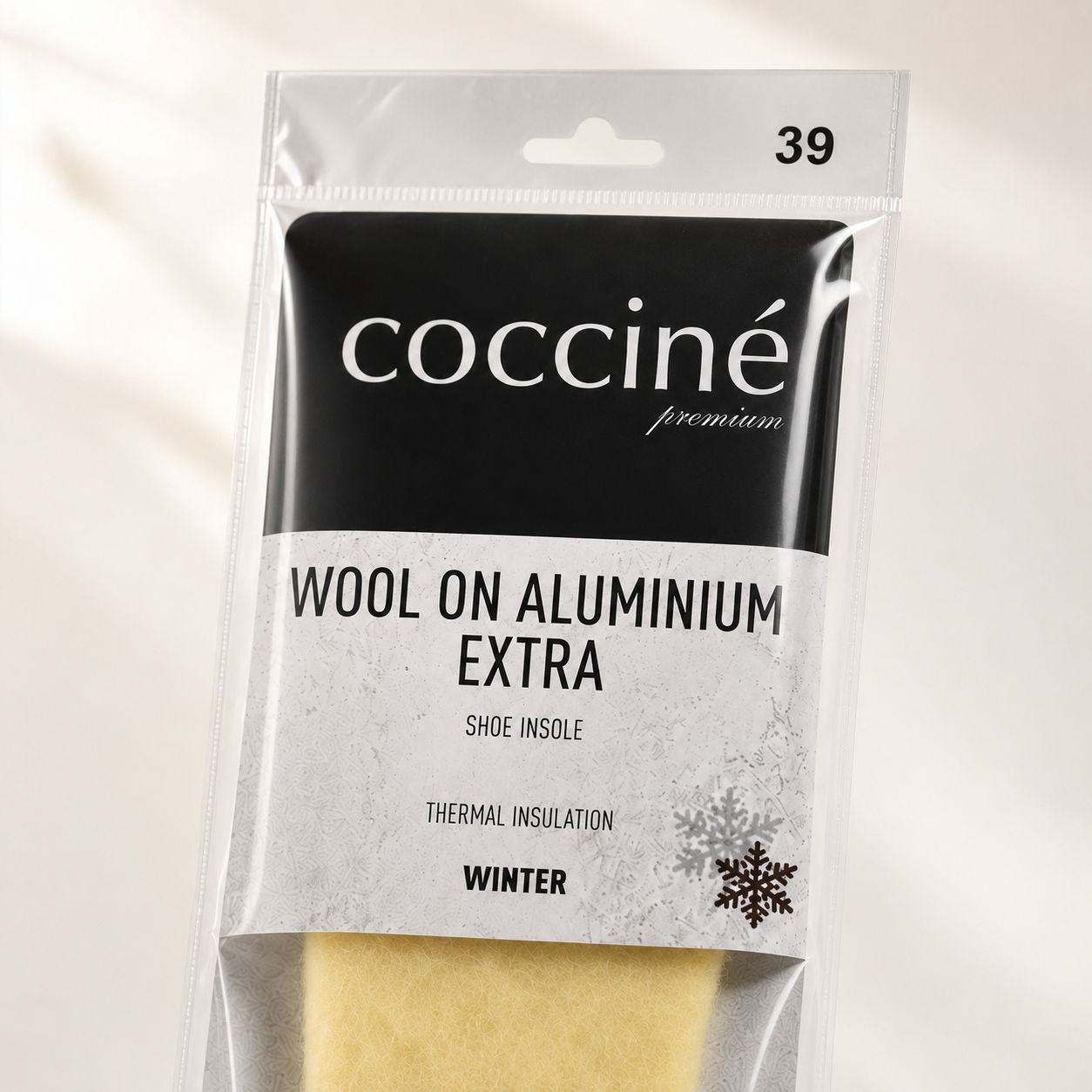 Coccine Branț Aluminium Extra cu Lână (iarnă) - Mărimea 39
