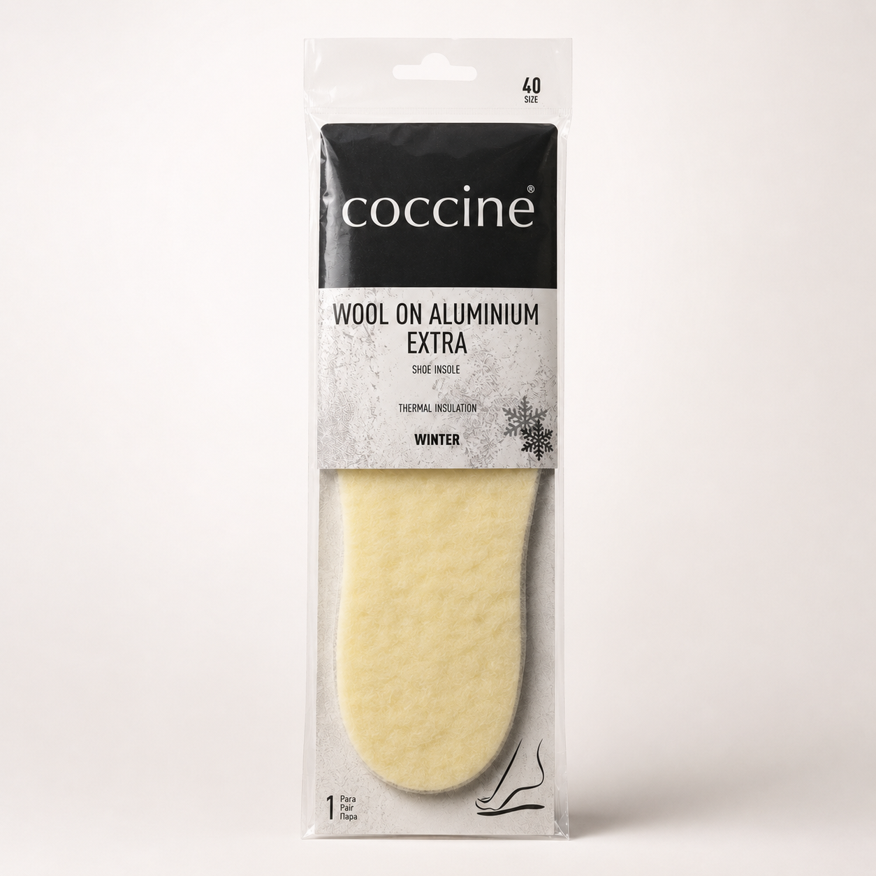 Coccine Branț Aluminium Extra cu Lână (iarnă) - Mărimea 40