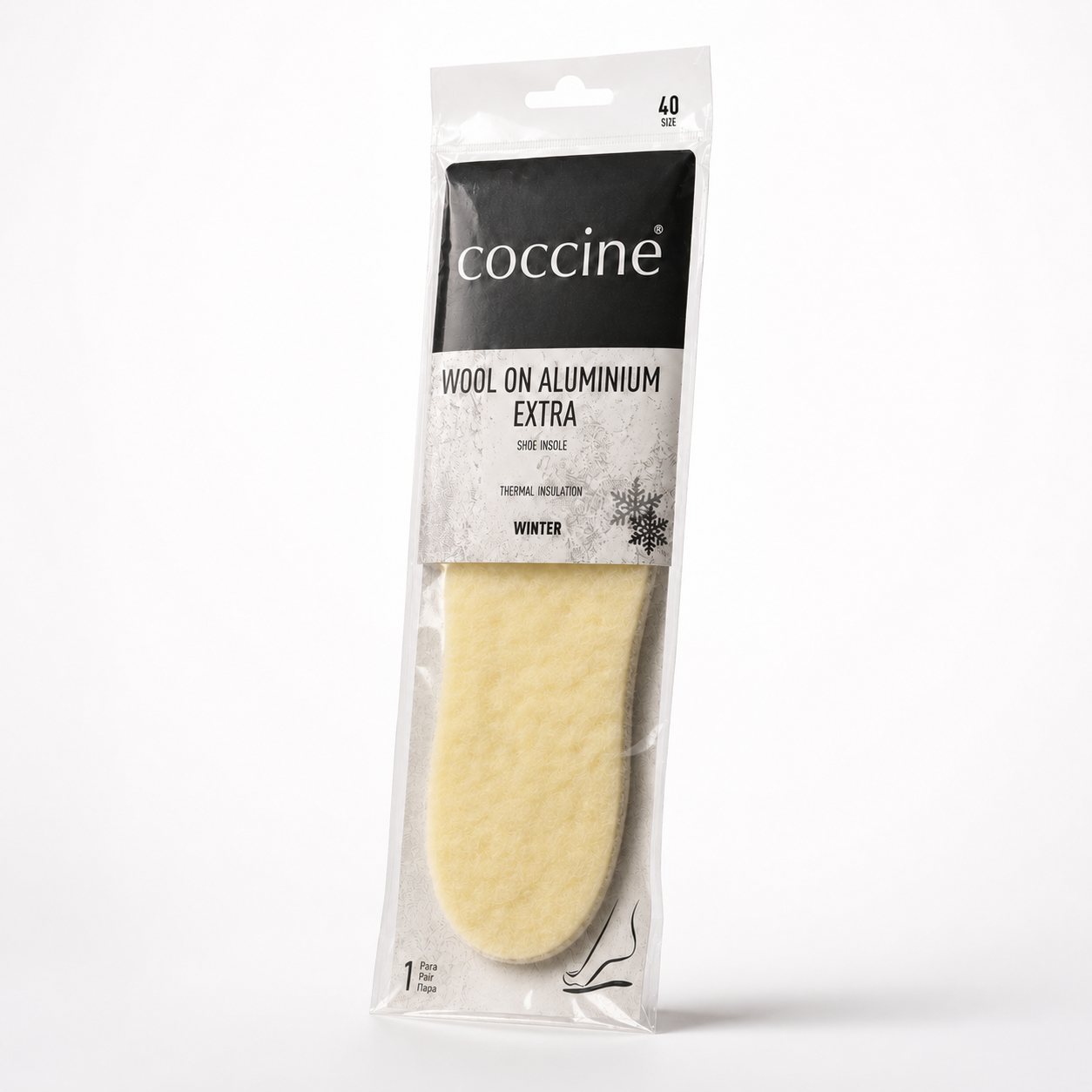 Coccine Branț Aluminium Extra cu Lână (iarnă) - Mărimea 40