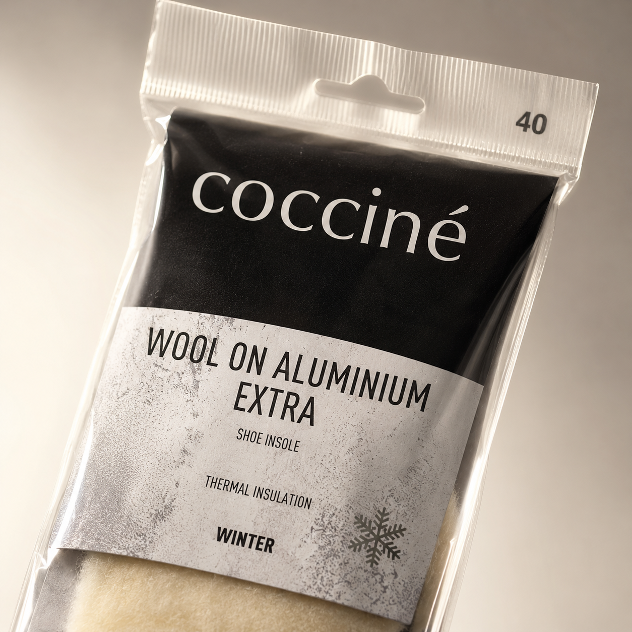 Coccine Branț Aluminium Extra cu Lână (iarnă) - Mărimea 40