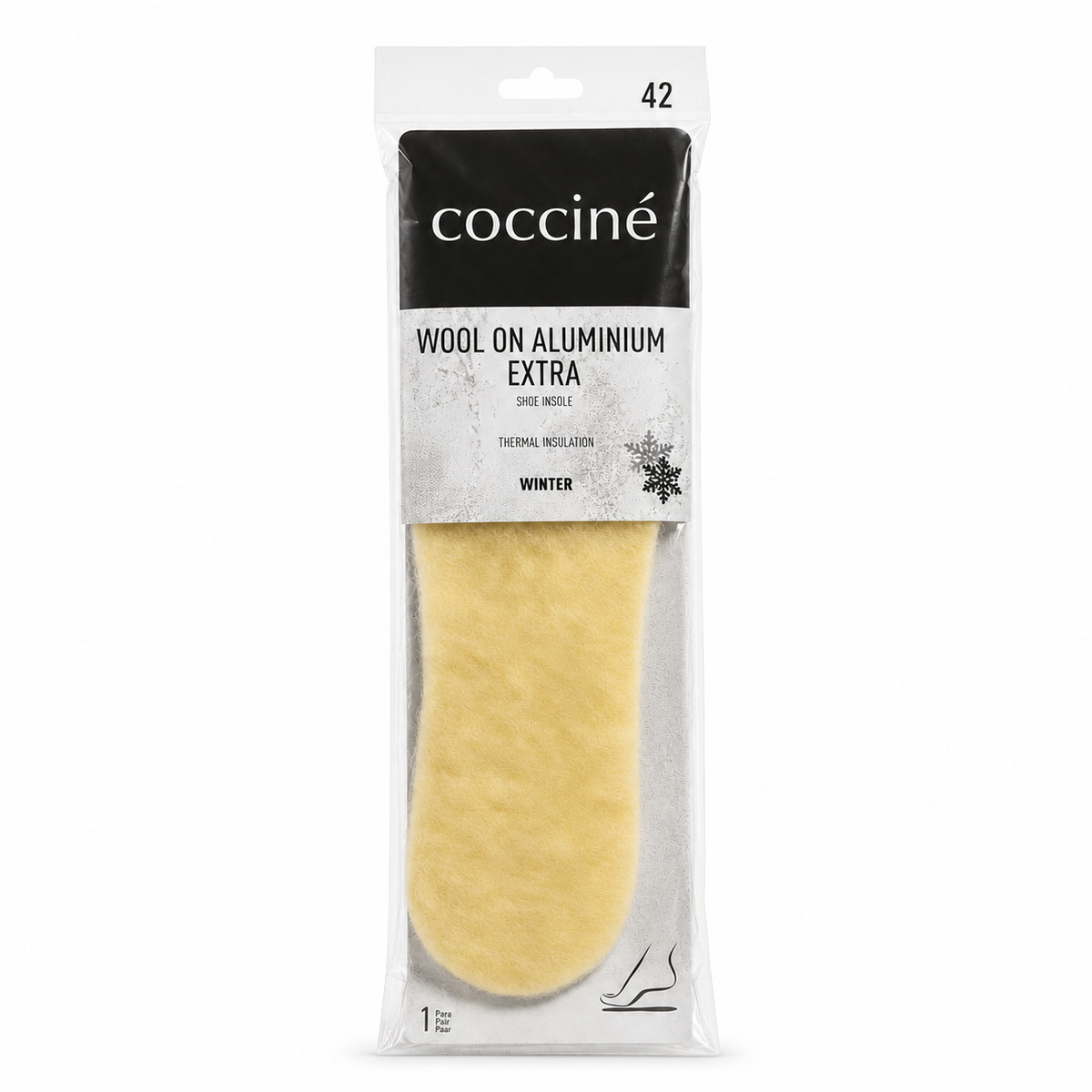 Coccine Branț Aluminium Extra cu Lână (iarnă) - Mărimea 42